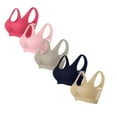 thumbnail image 1 of Womens Bralettes 5-Pack, Wireless Bras Hot Pink, Wirefree Comfort Seamless for Everyday Lounge & Yoga, Plus Size S-5XL,Size XL, 1 of 2