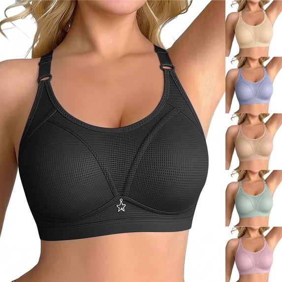 Womens Bras Bras for Women Bra for Women Wireless Mom Bra for Elderly Women - Plus Size C-Cup Seamless Everyday Bra Green 44