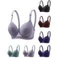 thumbnail image 1 of Womens Bras Casual Comfortable Lace Bras for Women Everyday Seamless Bra Full Coverage Push Up Soft Underwear, 1 of 3