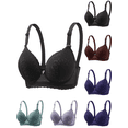 thumbnail image 1 of Womens Bras Casual Comfortable Lace Bras for Women Everyday Seamless Bra Full Coverage Push Up Soft Underwear, 1 of 9