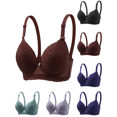 thumbnail image 1 of Womens Bras Casual Comfortable Lace Bras for Women Everyday Seamless Bra Full Coverage Push Up Soft Underwear, 1 of 3
