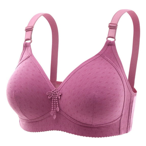 Womens Bras Under $5 Woman's Embroidered Glossy Comfortable Breathable Bra Underwear No Rims