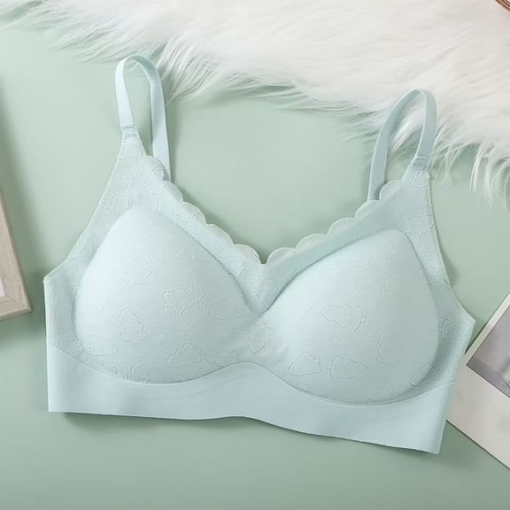 Womens Bras Comfortable Comfy Full Coverage Bras Wire Free Underwear Push Up Bra Everyday Bralettes Thin Straps 2XL