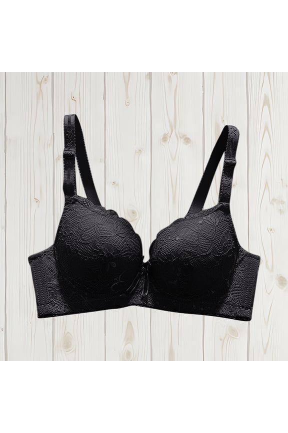 Womens Bras Comfortable Lace Padded Bras Spaghetti Straps Plunge Underwire T Shirt Bombshell Bra Lift Up M