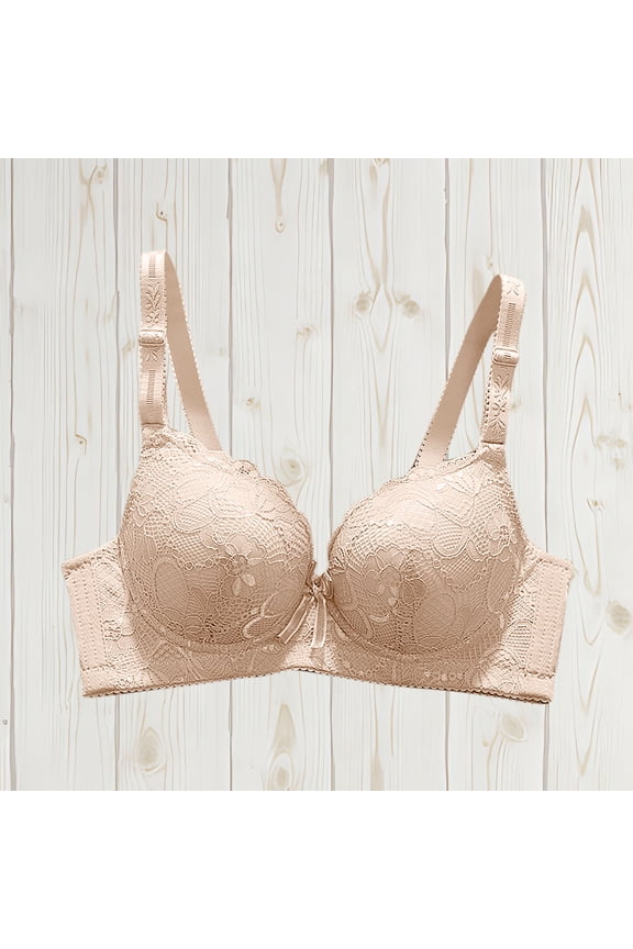 Womens Bras Comfortable Lace Padded Bras Spaghetti Straps Plunge Underwire T Shirt Bombshell Bra Lift Up XL