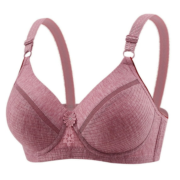 Womens Bras Comfortable Paded Underwire Bra Lace Full Coverage Comfort Push Up T-Shirt Bralette 40/90