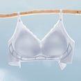 thumbnail image 1 of Womens Bras Comfortable Thin and Cool Wireless Soft Support Bra with Paded Full Coverage Seamless Bralette L, 1 of 4