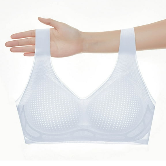 Womens Bras Comfortable Wireless Bras Seamless Full Coverage Bra Breathable Thin Bra No Underwire Everyday Bras 2XL