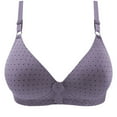thumbnail image 1 of Womens Bras Convertible Bra Feature V-Neck Balconette Bra Style W-1049 Purple XL, 1 of 8