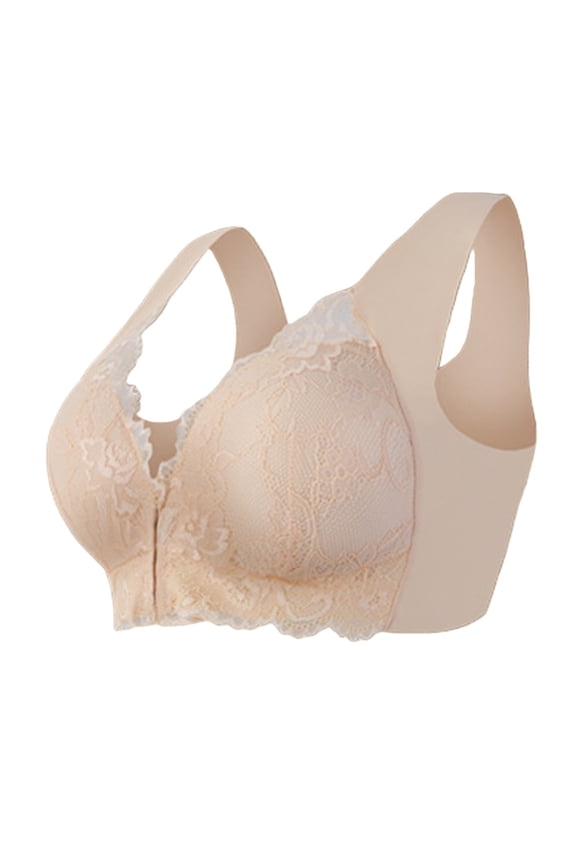 Womens Bras Front Clasp Breathable Minimize Bust Wireless Bra Womens Seamless Jelly Bras 1 PC