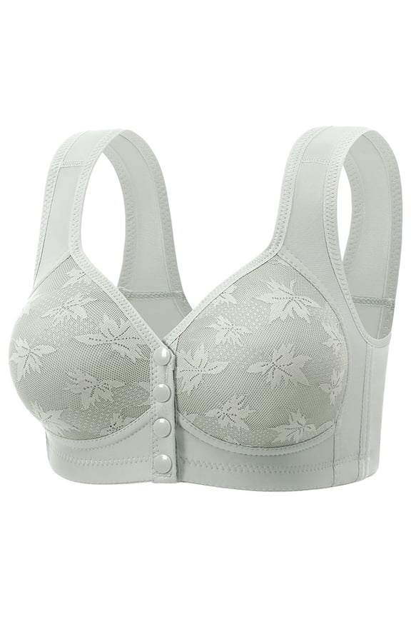 Womens Bras Front Closure Breathable Full Coverage Wirefree Bra Womens Seamless Jelly Bras 1 PC