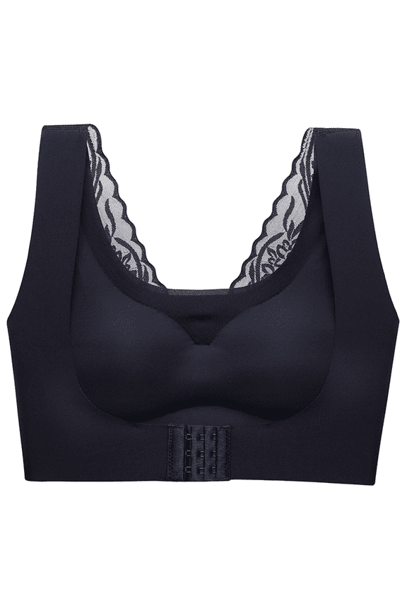 Womens Bras Front Closure Full Coverage Back Support Wireless Corrector Bra Womens Seamless Jelly Bras 1 PC