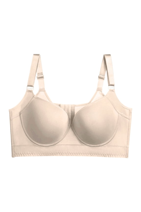 Bras for Women Full Back Coverage Deep Cup Back Smoothing Shaping Bra Womens Seamless Jelly Bras