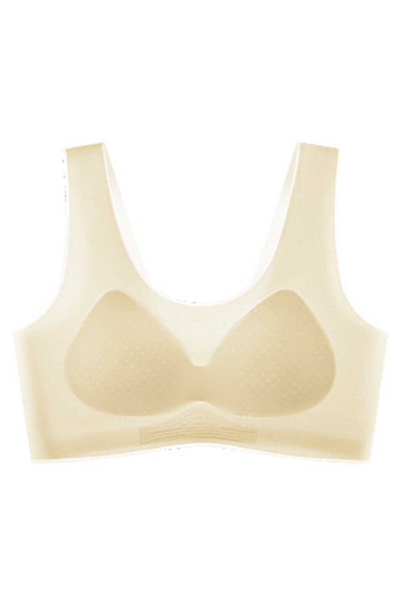 Womens Bras Full Coverage Seamless Bras Wireless Comfortable Free Bras Body-shaping Supportive Bras Comfy Daily Essentials Everyday Underwear Gym Workout Yoga Bras