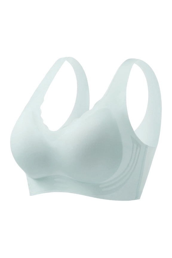 Womens Bras Ice Silk Cold Feeling Comfortable Breathable Bra Fixed Underwear Full Coverage Seamless Thin Soft Support Bra