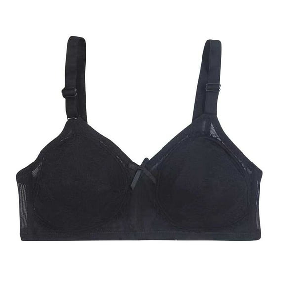 Womens Bras Lace Patchwork Non Padded Push Up Full Coverage Comfort Breathable Lightweight Everyday Bras Black 38/85