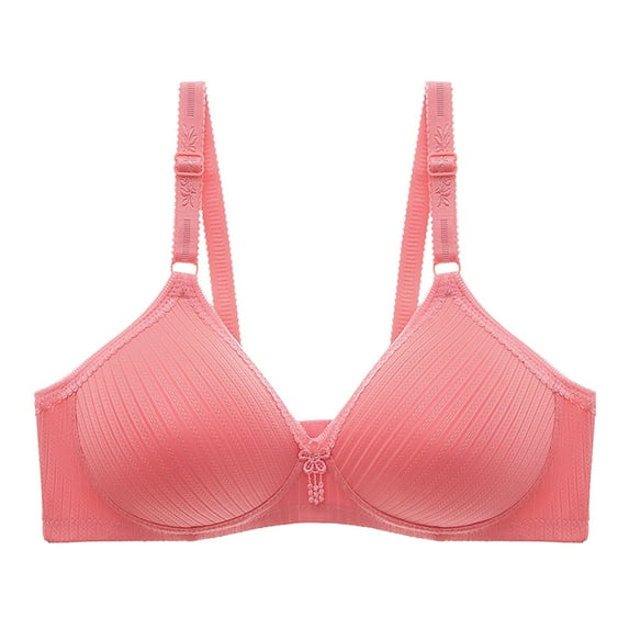 Womens Bras No Underwire Convertible Bra Feature V-Neck Wire-Free Bra Style W-531 Red 46