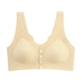 thumbnail image 1 of Womens Bras No Underwire Full Support Solid Color Seamless Full Coverage Push Up No Underwire Soft Everyday Bra,Beige 3,38 B, 1 of 3