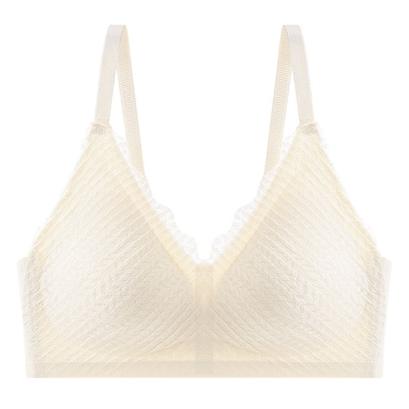 Womens Bras No Underwire Lace Splice Bralettes for Women Push Up Full Coverage Breathable Underwear Bra