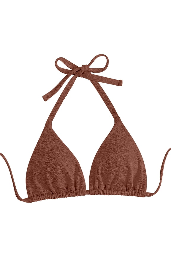 Womens Bras Plus Size Backless Triangle Beach Bikini Swimsuit Top Push Up Bras for Women