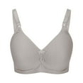 thumbnail image 1 of Womens Bras Plus Size Padded Bra Feature V-Neck Push-up Bra Style W-699 Gray 48, 1 of 4