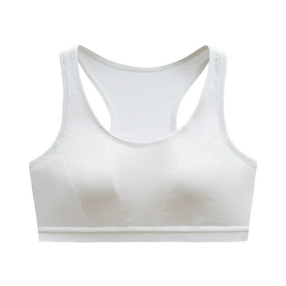 Womens Bras Push Up Comfortable Beautiful Back Wrapped Chest Thin Without Steel Rings Bra Cotton Bras Women White XL