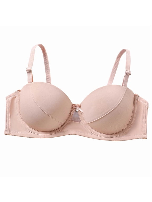 Womens Bras Push Up Full Coverage Custom Bust Shaping Bra Wireless Comfy Soft 2026 Beige 40C