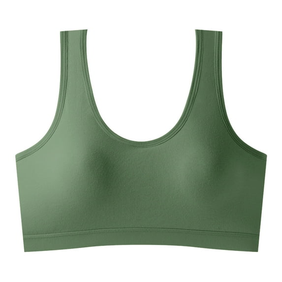 Womens Bras Push Up Lace Without Steel Ring Gathered Straps Tank Top Models Bottoming Bra Bras Women Push Up Green XL