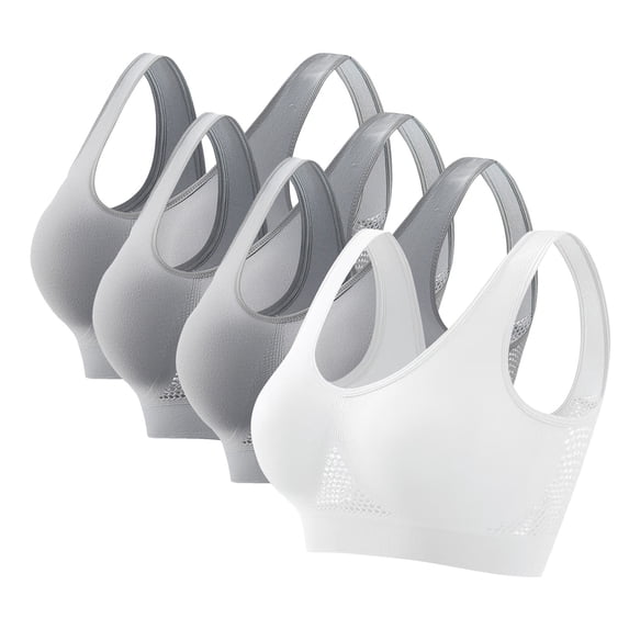 Womens Bras Seamless Sports Bra Wirefree Yoga Bra With Removable Pads Wireless Bra Multicolor10 3XL