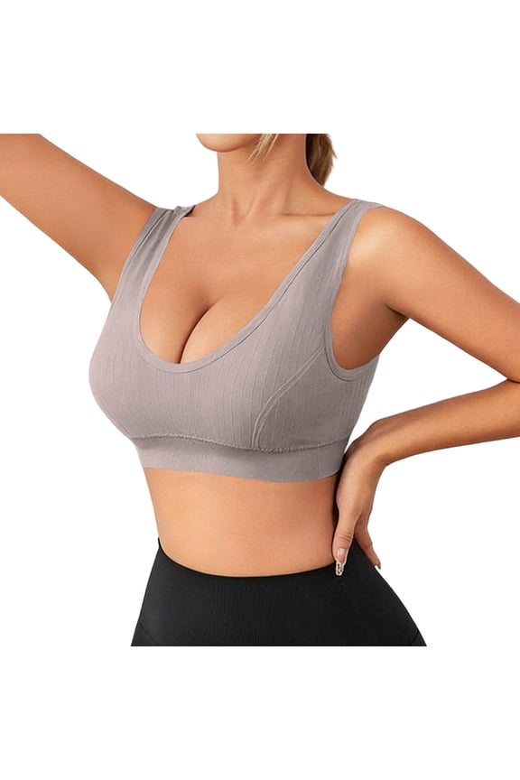Womens Bras Sports Seamless Wireless Soft Support Bra Wirefree Yoga Bra for Women