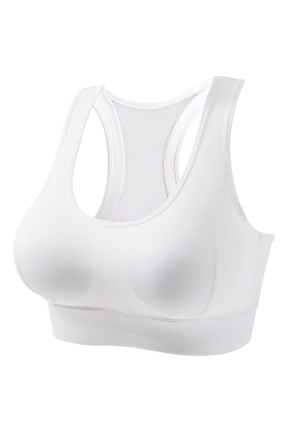 Womens Bras Wide Strap Padded Full Coverage High Support Racerback Gym Yoga Bra Womens Seamless Jelly Bras 1 PC
