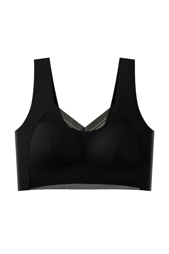 Womens Bras Wireless Fashion Solid Color Lifting Gathering Folding Sagging Lingerie For Women Daily Cakes Bra
