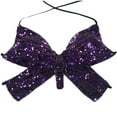 thumbnail image 1 of Womens Bras Woman's Solid Color Sequin Strap Adjustment Chest Cushion Dance Costume Bras Plus Size Bras for Women Full Coverage Sport Everyday Bra, 1 of 2