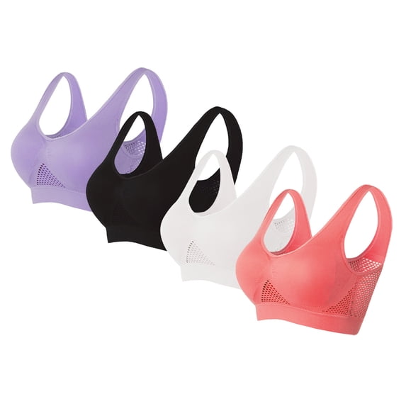 Womens Bras Women Seamless Sports Bra Wirefree Yoga Bra With Removable Pads Sports Bras for Women Summer Plus Size Bras for Women