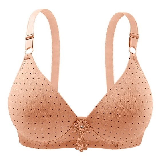 Womens Bras Women's Push Up Wireless Bra Comfort Support No Underwire Bras Comfortable Wire Bralette Everyday Underwear Beige 36