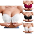 thumbnail image 1 of Front Closure Bras for Women No Underwire Push Up Strapless Bra Thin Non Slip Women'S Clothing, 1 of 9