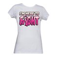 thumbnail image 1 of Womens Breast Cancer Awareness "I'm Here to Fight" T-Shirt - White - 3X-Large, 1 of 1