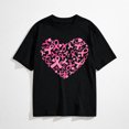 thumbnail image 1 of Womens Breast Cancer Shirts Heart Pink Ribbon Tshirt Cancer Awareness Tee Tops, 1 of 6