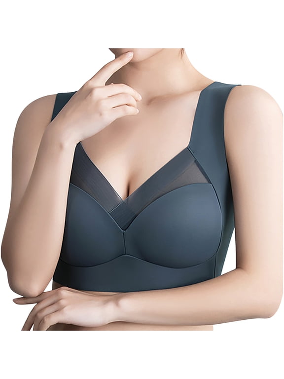Womens Breathable Air Cool Lift Up Bra Back Support Sports Bras Seamless Wireless Comfort No Underwire Cooling Bralette