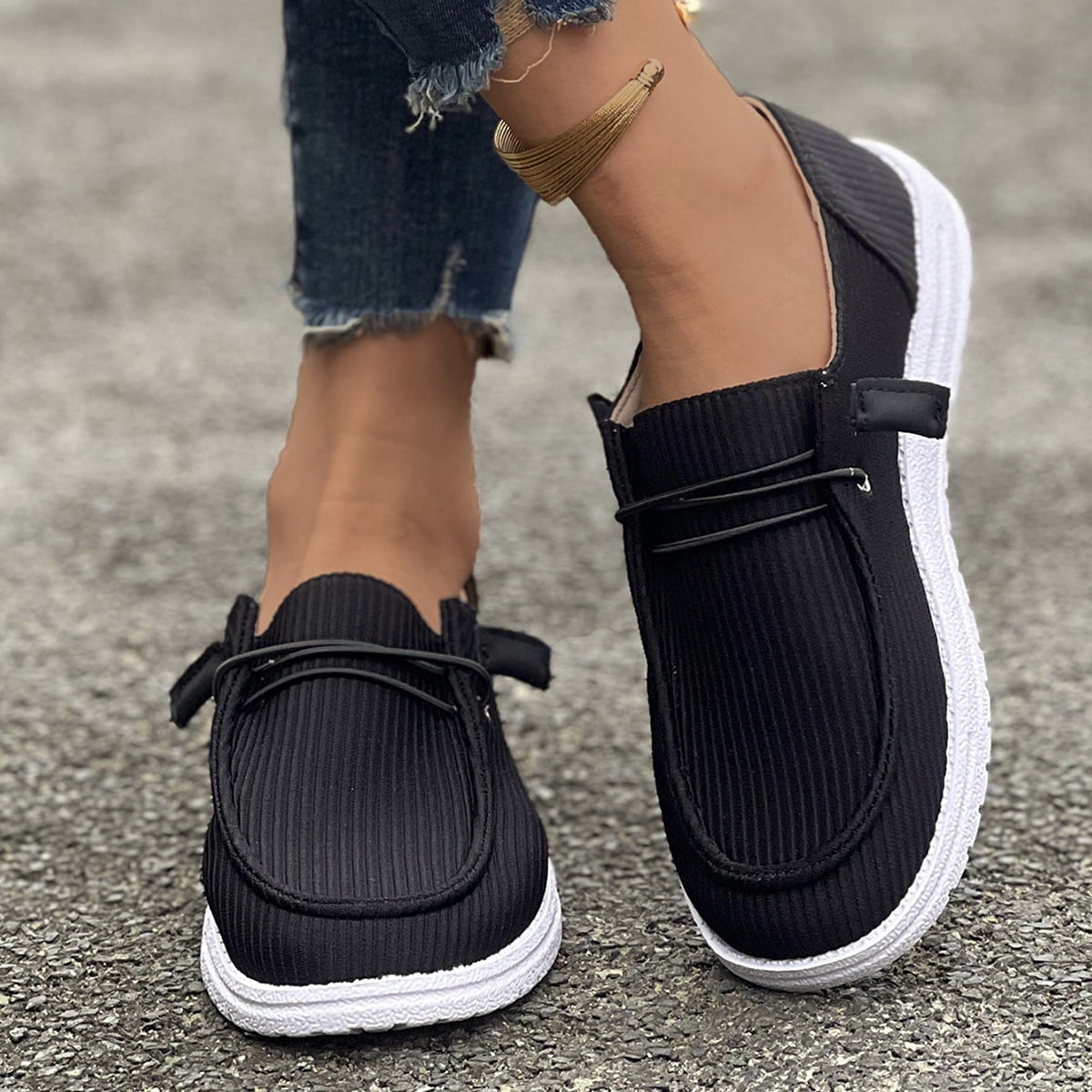 slip on deck shoes womens