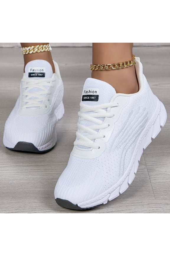 Womens Breathable Knit Athletic Shoes-Lightweight Workout Sneakers for Walking Shoes&Casual Wear