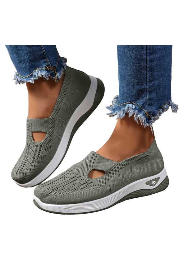 Womens Breathable Slip on Mules Cut out Summer Beach Closed Toe Comfortable Clogs Mesh Soft Sole Arch Support Backless Outdoor Sneakers Green Size 8