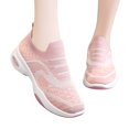 thumbnail image 1 of Womens Breathable Sneakers Comfortable Slip On Walking Shoes Fashion Air Cushion Mesh Running Shoes, 1 of 9
