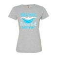 thumbnail image 1 of Womens Breathing Is For The Weak Funny Swimmer Deluxe Soft T-Shirt, 1 of 1
