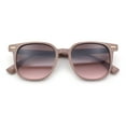 thumbnail image 1 of Womens Breezy Cheerful Thin Plastic Horn Rim Rectangle Sunglasses Pink - Pink Smoke, 1 of 8