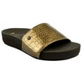 thumbnail image 1 of Womens Breezy Slide Sandals, Bronze - Size 8, 1 of 1