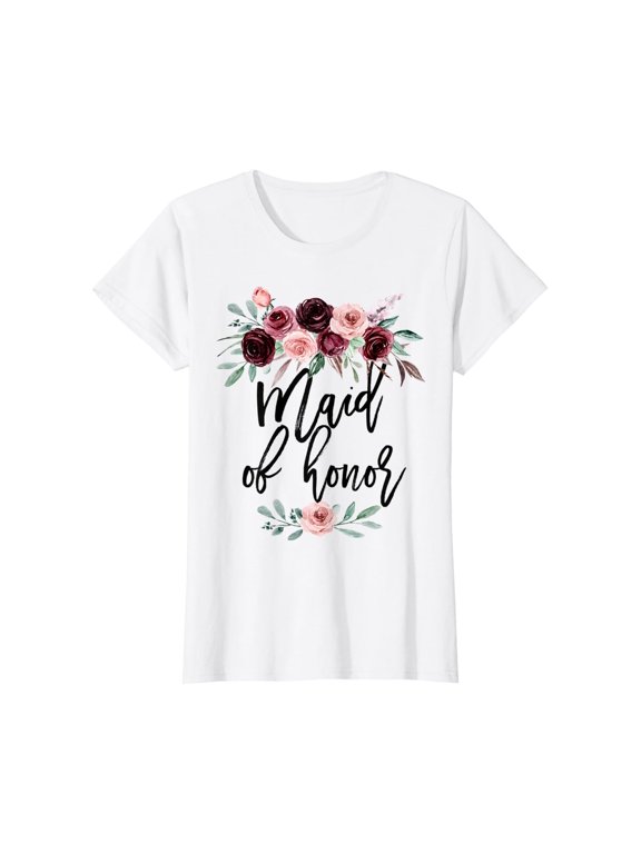 Womens Bridal Shower Cute Wedding Gift for Bridesmaid Maid of Honor T-Shirt