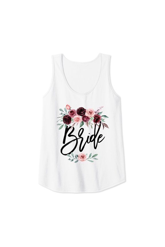 Womens Bridal Shower Wedding Gift For Her Bridesmaid Daughter Bride Tank Top Size S-3XL