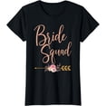 thumbnail image 1 of Womens Bride Squad Bridal Shower Gift Bridesmaid Wedding Party T-Shirt, 1 of 4