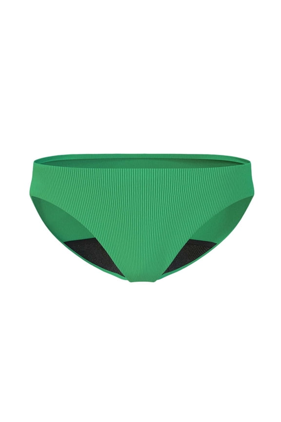 Womens Briefs Cotton Underwear Women's Low Rise Briefs, Ribbed Bikini Panties, Slim Fitting Soft Breathable Daily Underwear Green XL